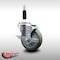 Service Caster 4'' SS Gray Poly Swivel 7/8'' Expanding Stem Caster with Brake SCC-SSEX20S414-PPUB-TLB-78 - alternate 3